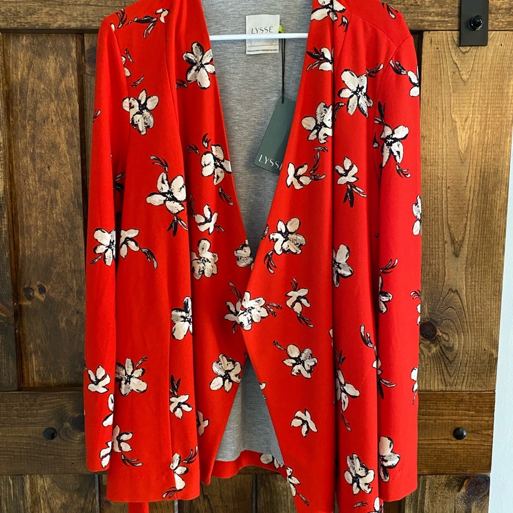 Lysse Red Floral Blazer